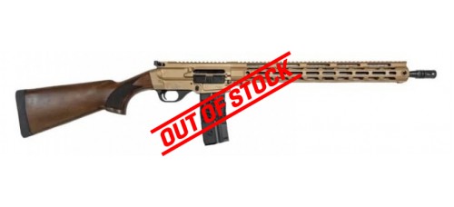 Crusader Arms Backland Hunter .223 Rem/5.56 NATO 18.6" Barrel Semi Auto Rifle - Tan/Wood